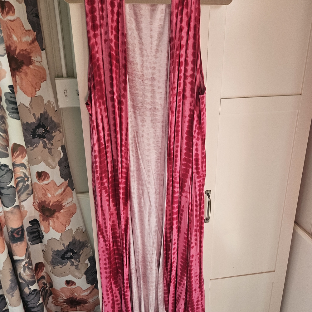 LuLaRoe Joy Pink Tie-Dye Sister, Size Large